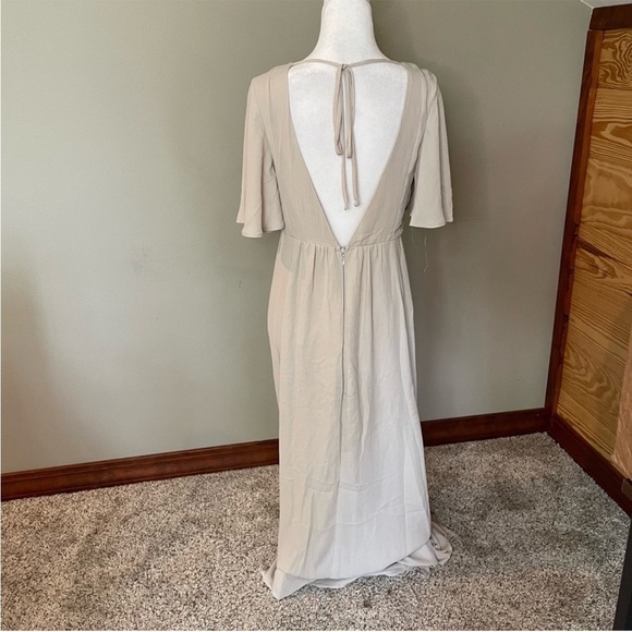 Show Me Your Mumu Faye Flutter Maxi Dress in Show Me The Ring Crisp Medium NWT - Picture 5 of 15